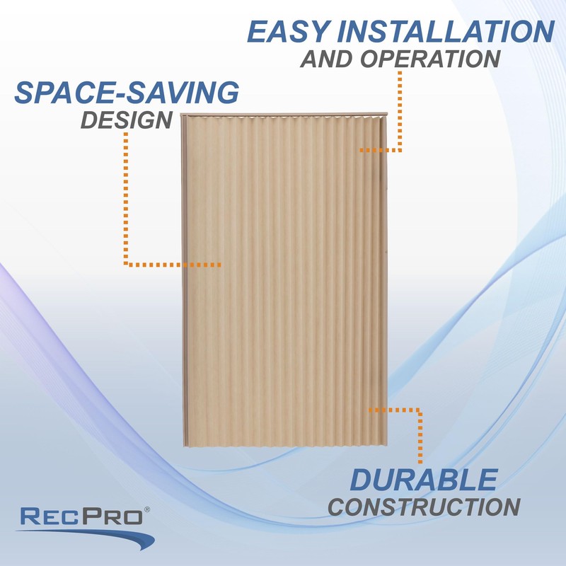 RecPro RV Pleated Folding Door - 48" x 75" |