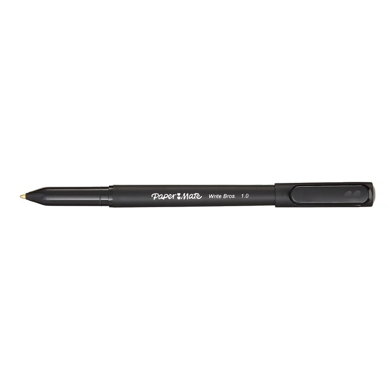 Paper Mate 4621401 Ballpoint Stick Pen, Medium Point, 60/PK, Black