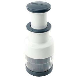 Fackelmann #easyprepare Vegetable Slicer 2-Piece - Multichopper for Chopping Onions, Vegetables, Herbs etc. - Onion Cutter with Sharp Rotary Blades