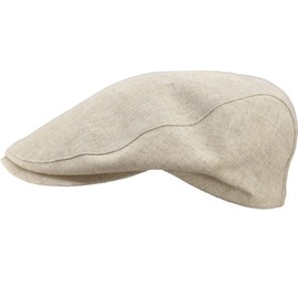 Tessin Flat Hat | Linen Cotton | Pure Cotton Lining | Pocket Size | Spring Summer | Made in Italy, beige