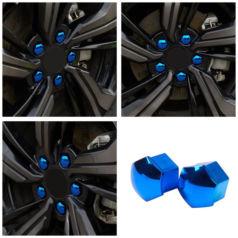 19mm Car Wheel Hub Lugs Nuts Bolts Cover Protective Cap