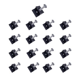 Drawer Repair Wedges,Plastic Corner Braces for Fixing Sagging Drawers,Includes Screws for Easy Installation (Black, 50pcs)