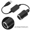 VBESTLIFE Zigarettenanzünder Adapter Konverter,USB Port zu 12V Zigarettenanzünder Buchse Konverter