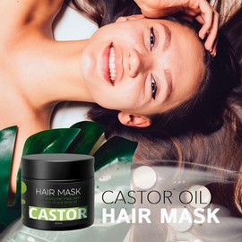 Castor Oil Mask with Biotin & Dead Sea Minerals to Strengthen Hair Growth and Anti Hair Loss