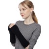 Women's Cable Knit Arm Warmers Fingerless Gloves Thumb Hole Gloves