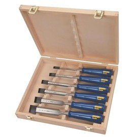 IRWIN Marples Chisel Set for Woodworking, 6-Piece (M444SB6N), Blue