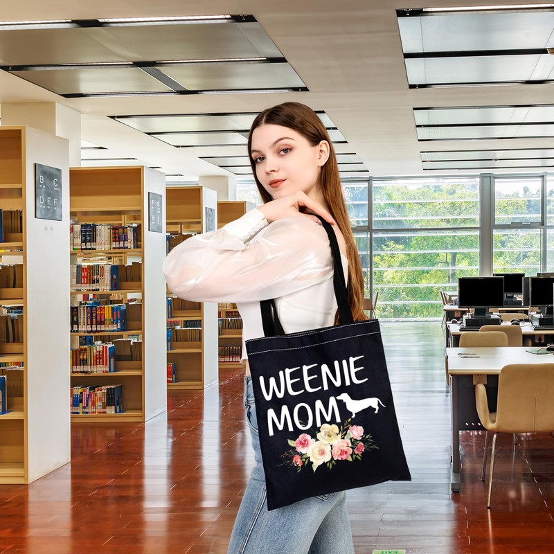 BDPWSS Dachshund Tote Bag - Weenie Mom BLTG CA -