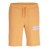JACK&JONES JUNIOR Jpstkapper SMU Jnr Boys' Sweat Shorts, Tangerine