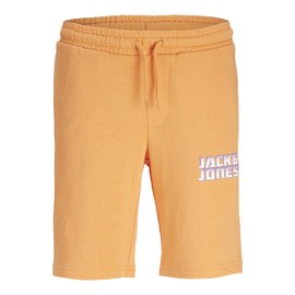 JACK&JONES JUNIOR Jpstkapper SMU Jnr Boys' Sweat Shorts, Tangerine