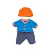 Miniland Dolls Autumn Denim Set, 21 cm Size