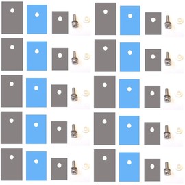Easycargo 10 Packs TO-220 Heatsink Insulator/Mounting kit (Screw+Washer+Bushing+Insulator), TO-3P TO-247 TO-220 Heat Sink Insulator Mounting Kit for MOSFET Transistor irf520 LM317 7805