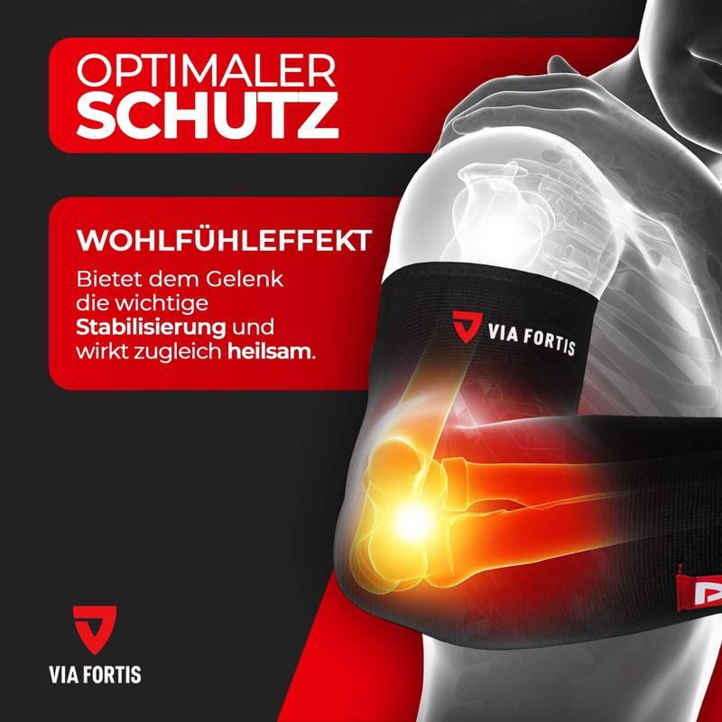 VIA FORTIS® Elbow Support - Supports Elbow Joint & Muscles