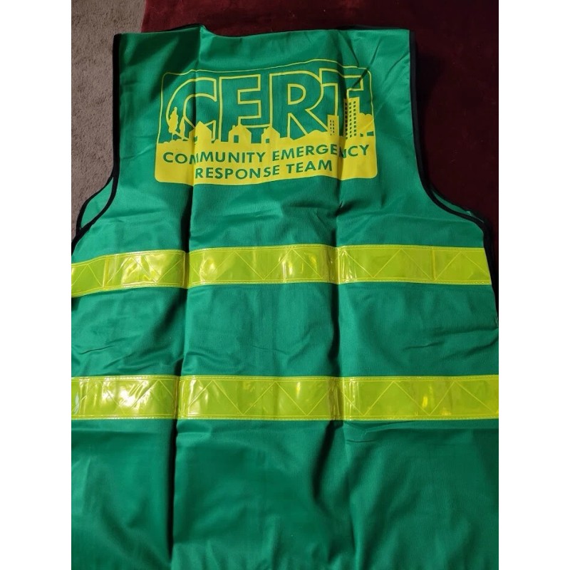 Propac C.E.R.T. Safety Vest, ANSI, yellow reflective stripes, Community Emergency