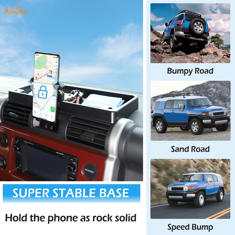 Aunginsy Center Console Dash Storage Tray Compatible with Toyota FJ