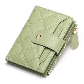 SENDEFN Purses for Women Leather Bifold Small Women's Purses RFID Blocking Ladies Purse with Zipper Coin Pocket