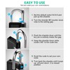 BeskooHome 2 Pack Combination Padlocks, Resettable 4-Digit Gym Locker Padlocks,