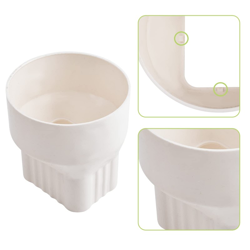 UFURMATE Downpipe Adapter, 1 Piece PVC 8.7 x 6.5 cm