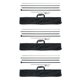 VEVOR Feather Flag Pole Kit, 3 Packs Swooper Flag Pole 16.3 ft, Sign Flag Poles for Business Advertising Feather Flags Banner Outdoor, with Ground Stakes and A Carrying Bag (Flag Not Included)