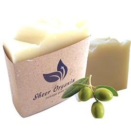 Sheer Organix Luxury Rejuvenative Handmade Herbal Soap, 3.52 oz. / 100g, Olive