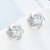 Josfeva Stud Earrings Silver 925, Silver Stud Earrings for Women,