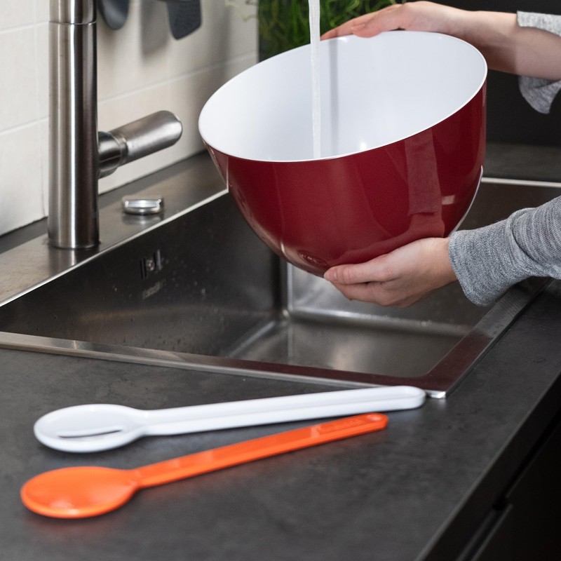 Trebonn IN Nest&Serve Melamine Salad Servers Set, Practical and Space-saving,
