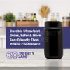 Infinity Jars 400 ml (13.53 fl oz) Black Ultraviolet Refillable