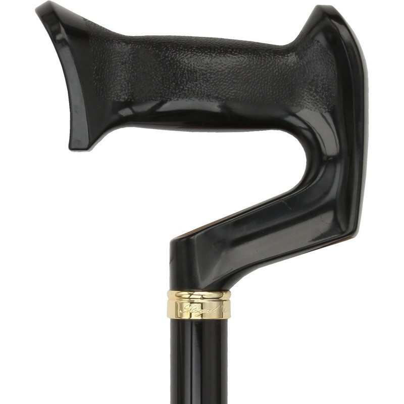 Black Adjustable Orthopedic Walking Cane for Men & Women –