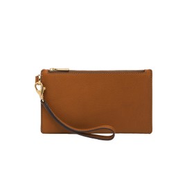 Fossil Women's Gift Wristlet, Saddle.