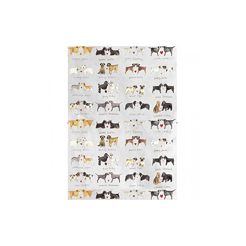 Alex Clark Tea Towel - Delightful Dogs - 100% Cotton