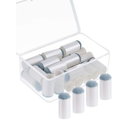 Gejoy 24 Pcs Slip on Pool Cue Tips Pool Stick Tips Replacement Kit with Storage Box for Snooker Billiard Table Accessories No Glue or Tool Fast-fix Solution for Stick Tip Replacement(13 mm)