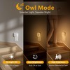 YUNLEX 2 Pack Plug in Night Light with Motion Sensor