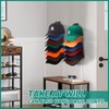 2-Pack Black Hat Organizer for Wall/Door/Closet Storage, Holds 16 Baseball