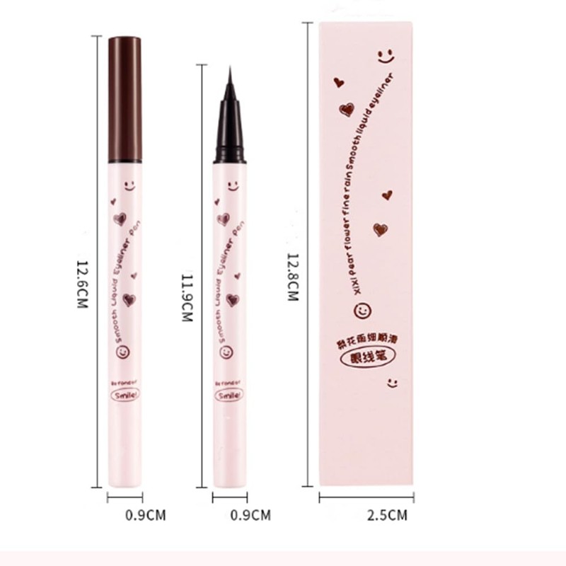 Liquid Eyeliner Long-Lasting Waterproof Highly Pigmented Liner with Precise Tip