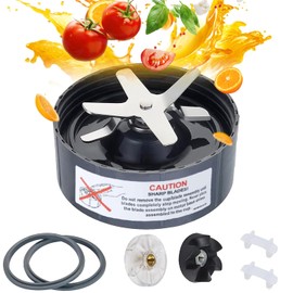 Compatible con piezas repuesto Nutribullet，Repuesto de base de cuchilla de acero inoxidable con junta de goma，compatibles con licuadoras NutriBullet 600W/900W