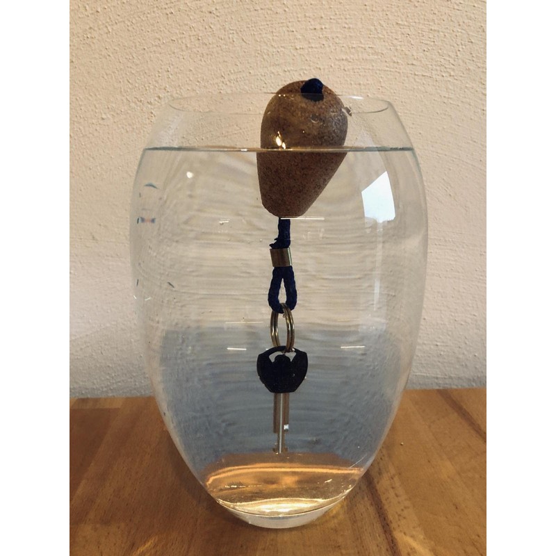 Pack of 5 Boots Key Pendant Made of Cork |