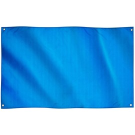 Runesol Blue Flag, 91 x 152 cm (3 x 5 ft), Flag with Blue Background, Blank Blue Flag, 4 Eyelets, Eyelet in Each Corner, Coloured Flags, Premium Flags for Indoor and Outdoor Use, Vibrant Colours