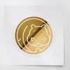 Decal Stickers of Animal Stamp (Metallic Gold) (Set of 2)