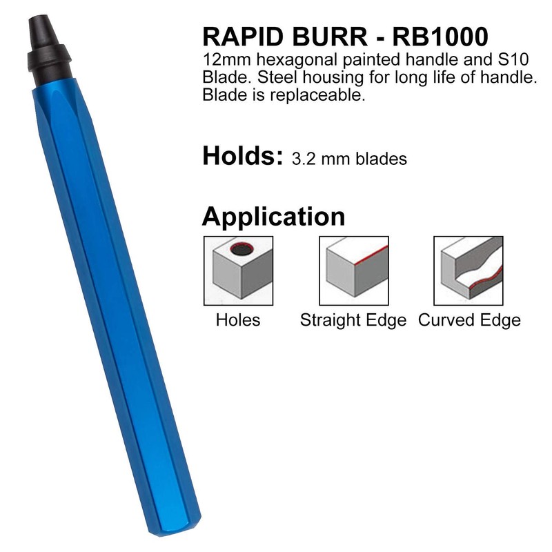 ASelected Hand Deburring Tools Set - NG1000 Handle & RB1000