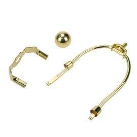 LICTOP Lamp Harp Holder for Table and Floor Lamps Gold Plating 5 Inch with ø25 Lamp Finial 2 Set