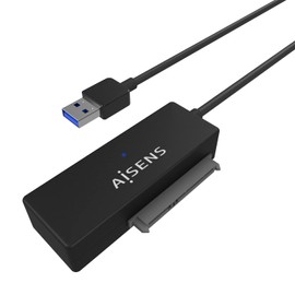 AISENS - ASE-35A01B - Adapter for 2.5"/3.5" SATA to USB-A USB 2.0/3.0/USB3.1 GEN1, Black
