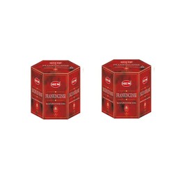 Backflow Incense Cones |Frankincense | Pack of 2 Boxes | Total 80 Cones| HEM