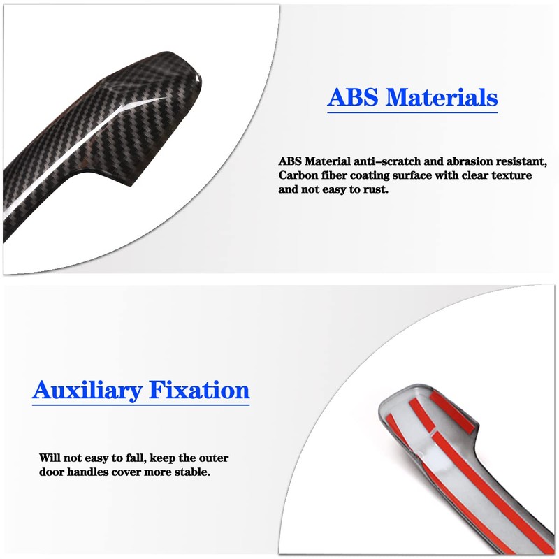 Compatible with Toyota FJ Cruiser 2007-2021 Exterior Door Handle Cover,