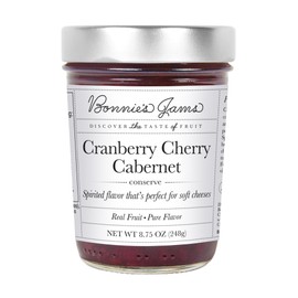 Bonnies Jams, Cranberry Cherry Cabernet, 8.75 Ounce