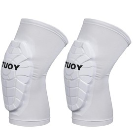 【BacktoSchool】Sports Knee Pads, 1 Pair Durable Design TUOY Knee Wrap, Breathable Adjustable Knee Supporter for Running, Weightlifting, Fitness, Daily Training, Knee Sleeve, Sports Knee Brace:_WHITE-M