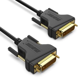 BENFEI DVI to DVI Cable, 0.9m DVI to DVI Cable, HDTV Resolution up to 2560x1080, Gold-Plated Contacts, Dual Link