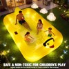FizZeal Inflatable Pool with Lights,Solar Duck Inflatable Swimming Pool for