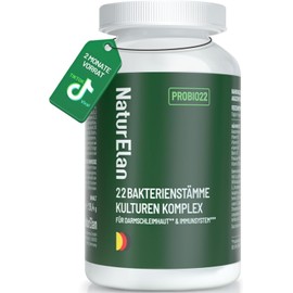 Probio 23 Culture Complex, 22 Bacterial Strains 200 Billion CbE/g with Saccharomyces Boulardii 20 Billion CbE/g, Active B Complex and Acacia Fibre, Gastric Juice Resistant, Vegan, Produced in Germany