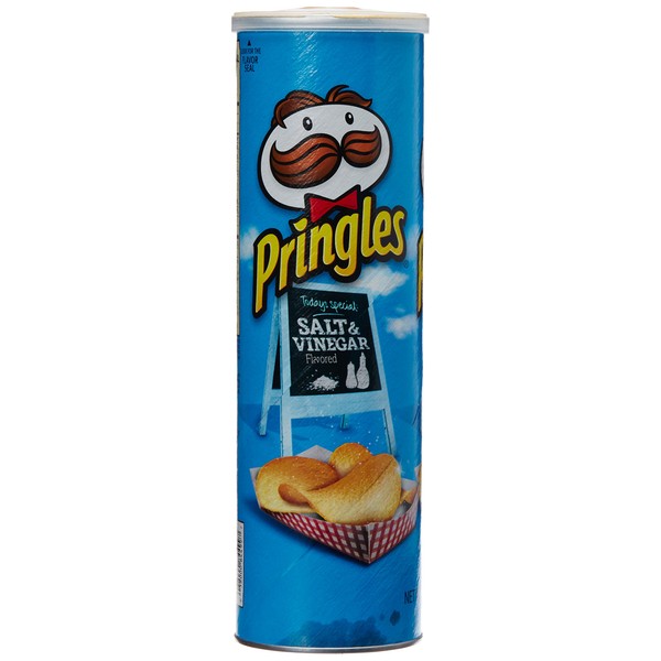 Pringles Potato Crisps, Salt and Vinegar, 5.96 oz