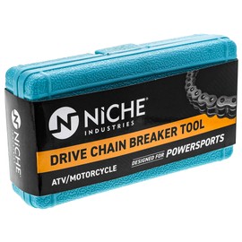 NICHE Chain Cutter Breaker Rivet Tool Kit for 25 to 630 ATV Bike Motorcycle Chains 13-Piece Set with Carrying Case