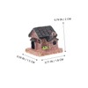 VINTORKY 15 Pcs Micro Landscape House Miniature Stone Village Fairy